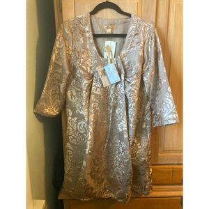 April Cornell | NWT Gold Brocade Babydoll Shift Dress | Large